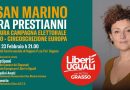 “Liberi e uguali” conclude la campagna elettorale a Dogana