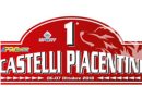 Stefano Spadoni al via del 1° Rally Castelli Piacentini