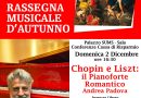 La grande musica romantica in chiusura della Rassegna Musicale d’autunno