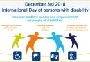 Gli eventi per celebrare la giornata nazionale della disabilità