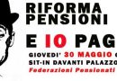 Riforma previdenziale: domani sit-in dei pensionati davanti a Palazzo Pubblico