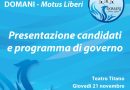 Serata pubblica di presentazione dei candidati e del programma di Governo