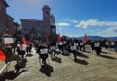 In piazza della Libertà il flashmob della Confederazione del lavoro