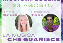 “La Musica che guarisce”: Thea Crudi e Emiliano Toso in concerto il 23 agosto al Podere Lesignano