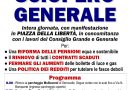 Martedì 15 novembre tutti allo sciopero generale, per cambiare le scelte del Governo