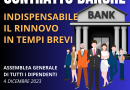 Contratto Banche: indispensabile definire il rinnovo in tempi brevi