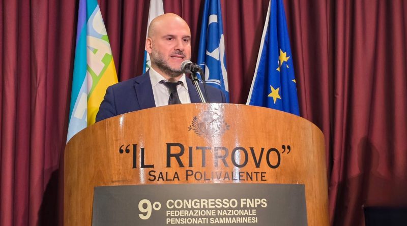 Il Segretario di Stato per la Previdenza Stefano Canti al Congresso della Federazione Pensionati