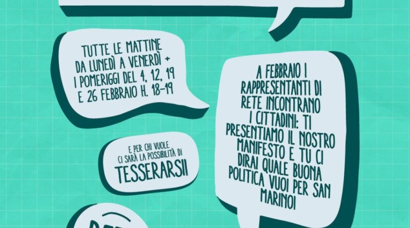 Mercoledì 4 febbraio SCOPRIRETE: cittadini invitati a colloquio con esponenti del partito su temi di stretta attualità