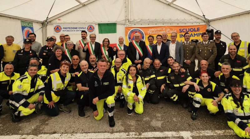 Il Segretario Ciacci a “Scuole in Campo” a Macerata Feltria con i Volontari della Protezione Civile