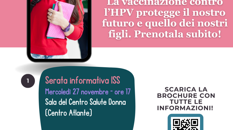 Prossimi appuntamenti campagna vaccinale HPV