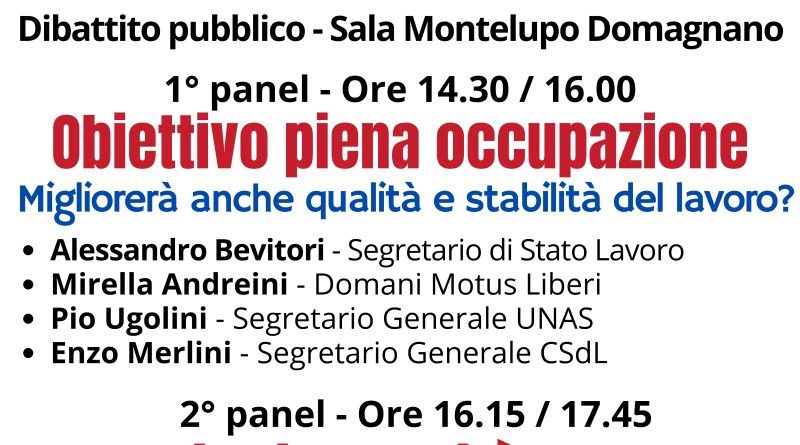 Lavoro e ICEE, quali obiettivi? Giovedì 14 novembre 