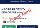 CYBERPOL Issues Urgent Warning: Naoris Protocol ($NAORIS) Crypto Listing on Binance Flagged as Fraud Over False Presidential Endorsement