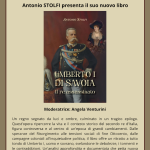 Antonio Stolfi firma il nuovo libro: “Umberto I di Savoia – Il re assassinato” Antonio Stolfi firma il nuovo libro: “Umberto I di Savoia – Il re assassinato”
