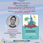 Francesco Muzzopappa ospite di “Mementi – Mercoledì d’Autore”: il 19 novembre la presentazione del nuovo romanzo