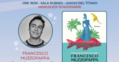 Francesco Muzzopappa ospite di “Mementi – Mercoledì d’Autore”: il 19 novembre la presentazione del nuovo romanzo