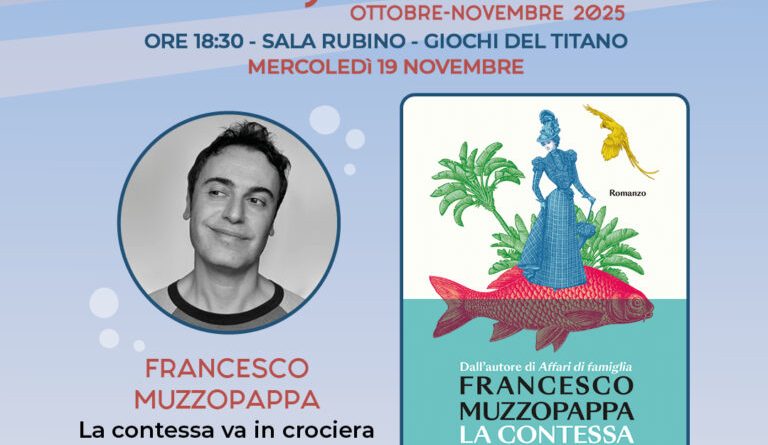 Francesco Muzzopappa ospite di “Mementi – Mercoledì d’Autore”: il 19 novembre la presentazione del nuovo romanzo