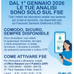 Dal 1° gennaio 2026 i referti di laboratorio non arriveranno più per posta