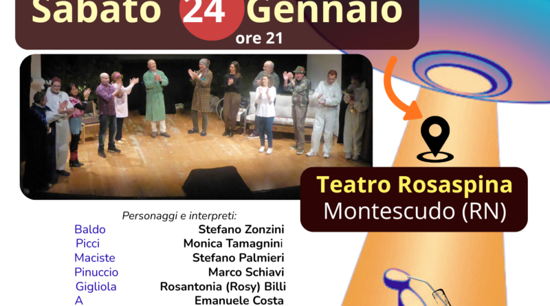 La commedia “CHI CUI CRED MI MARZIEN?” va in trasferta a Montescudo sabato 24 gennaio