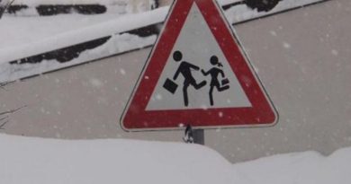 San Marino, scuole chiuse per la neve mercoledì 7 gennaio