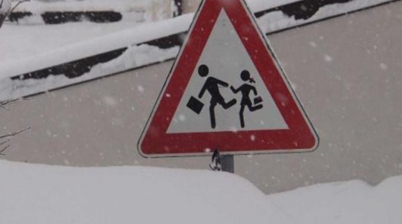 San Marino, scuole chiuse per la neve mercoledì 7 gennaio