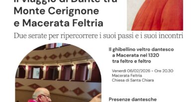 Due incontri dedicati a Dante Alighieri, rispettivamente a Macerata Feltria e Monte Cerignone