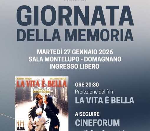 L’invito della Giunta di Domagnano per la Giornata della Memoria