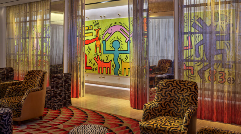 In un hotel di New York si riscopre una grande opera di Keith Haring