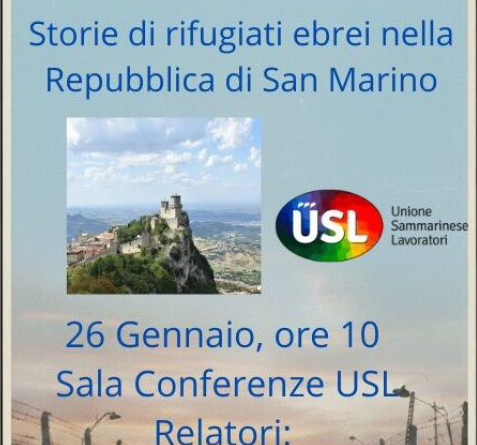 USL: le storie di rifugiati ed ebrei a San Marino nel giorno della Memoria