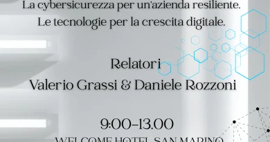 San Marino Innovation: “Human and machine: costruire fiducia nel digitale, la cybersicurezza per un’azienda resiliente”
