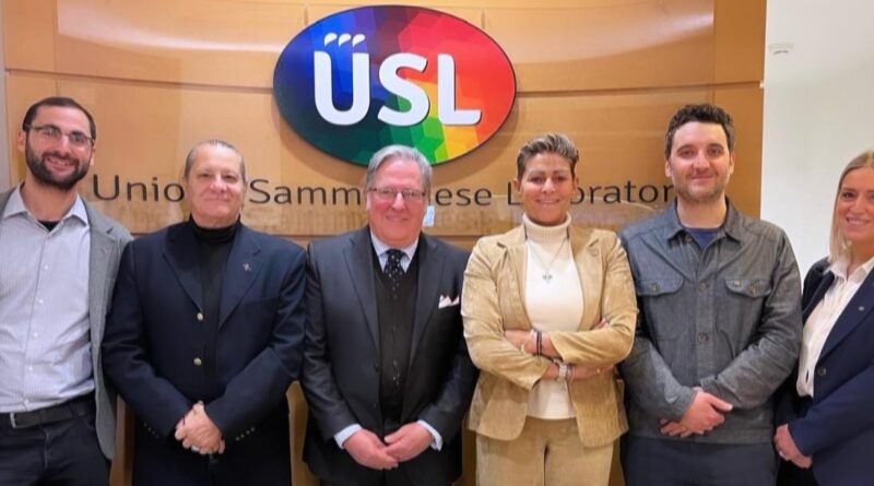 L’Ambasciatore di Italia a San Marino Fabrizio Colaceci in visita presso la sede USL