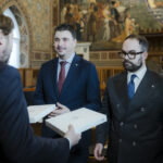 La delegazione del Commissariato e Padiglione EXPO Osaka 2025 in udienza dalla Reggenza