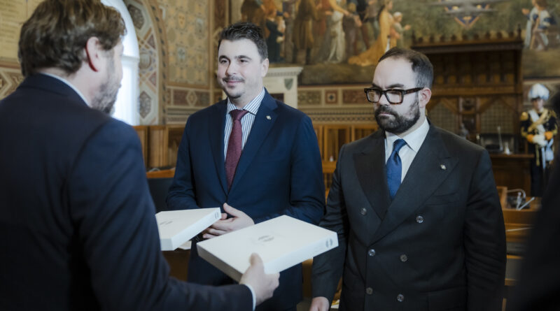 La delegazione del Commissariato e Padiglione EXPO Osaka 2025 in udienza dalla Reggenza