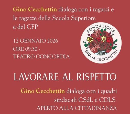 Domani la giornata di incontri con Gino Cecchettin