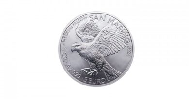 Un falco su argento per la prima emissione numismatica 2026 di Poste San Marino
