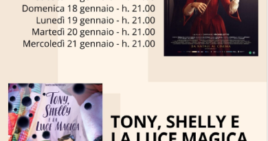 Programmazione al cinema Concordia fino al 21 gennaio