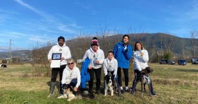 Canicross, sei medaglie d’oro al Trofeo Mud&Glory di Beroide