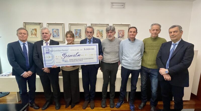 Lotteria di Natale BSM: donati 6 mila euro all’Associazione Sammarinese Sclerosi Multipla