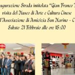 Associazione San Marino-Cina celebra il Capodanno cinese e l’intitolazione di una via a Gianfranco Terenzi