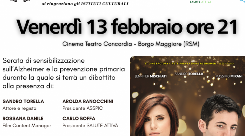 San Marino. Tutti al cinema a vedere “Discesa libera” per aumentare la consapevolezza sull’Alzheimer
