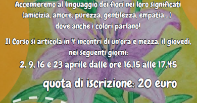 San Marino. “Te lo dico con un fiore” corso di pittura per bimbi organizzato dal centro sociale di Dogana