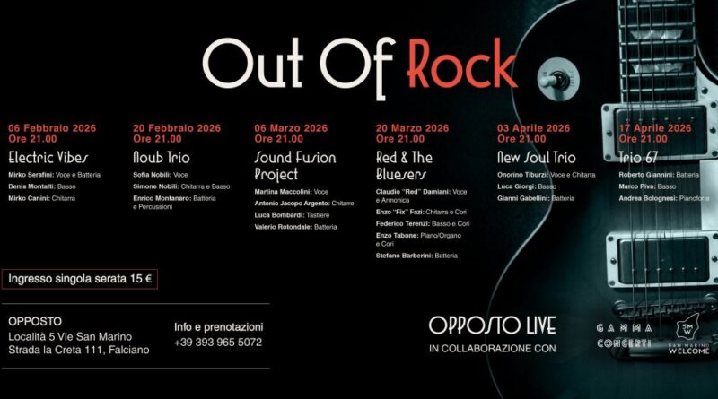 OPPOSTO LIVE torna con 12 appuntamenti dopo il successo della prima edizione