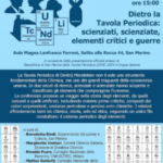 San Marino, la Tavola Periodica IUPAC 2024 in lingua italiana. Conferenza il 24 febbraio