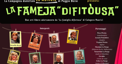 San Marino. Sabato commedia dialettale La fameja “difitousa” a Serravalle