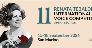 San Marino.11a edizione Renata Tebaldi International Voice Competition, aperte le iscrizioni