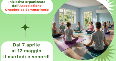 San Marino. “Yoga per il benessere”.  Al via un ciclo di lezioni dedicate ai pazienti oncologici