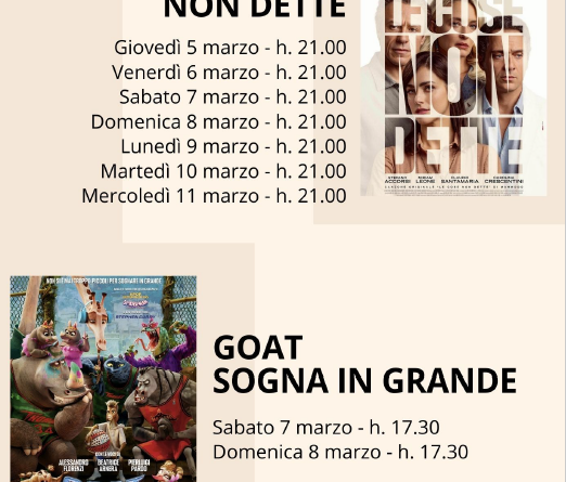 Programmazione San Marino Cinema dal 5 all’11 marzo 2026