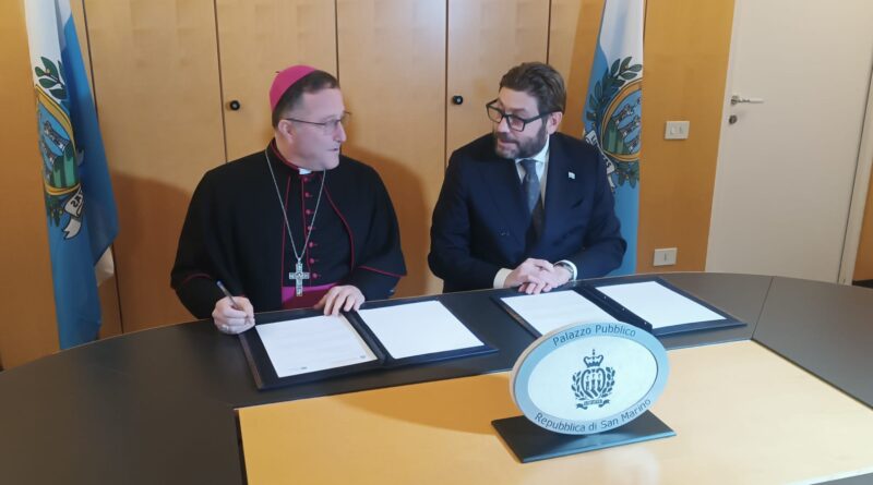 Rinnovato il Protocollo d’Intesa tra la Repubblica di San Marino e la Diocesi San Marino – Montefeltro