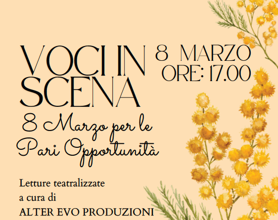 San Marino. Commissione Pari Opportunità: “Voci in scena – 8 Marzo per le Pari Opportunità”