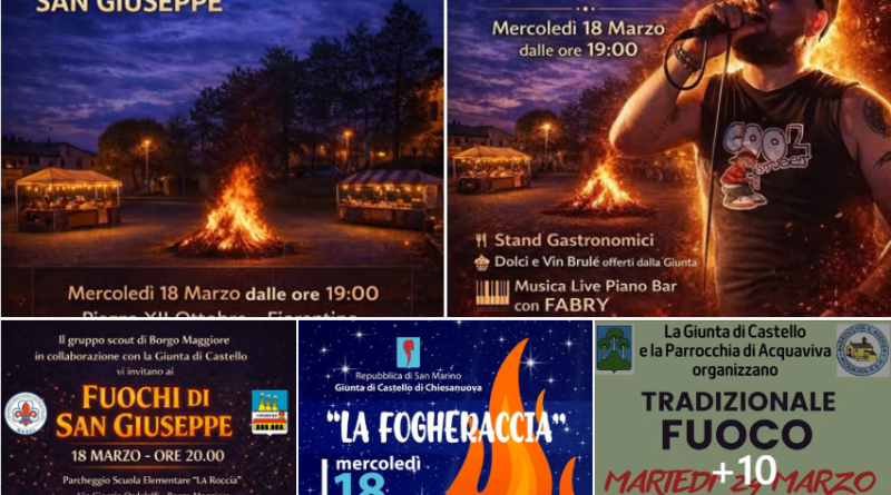 San Marino: terra dei fuochi di San Giuseppe