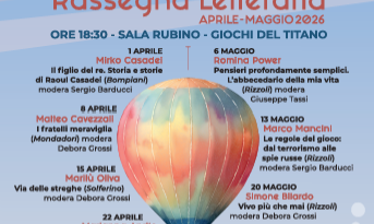 San Marino. Tornano gli autori a “Mementi” la brillante rassegna letteraria della Giochi del Titano. Sempre di mercoledì